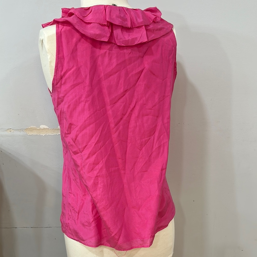 Pink Ruffled Sleeveless Top - Picture 4 of 7